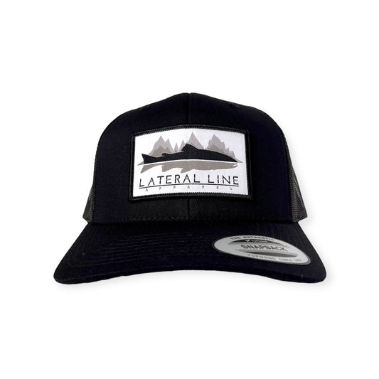O.G. Logo SnapBack Trucker Hat / Black & Grey Patch