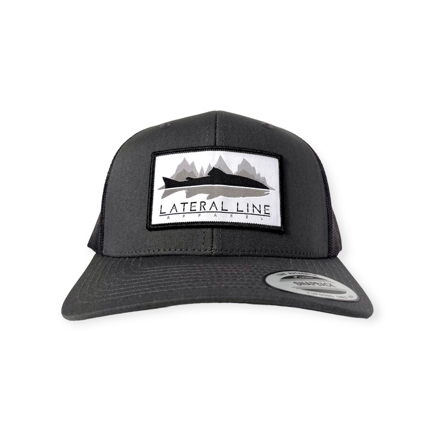 O.G. Logo SnapBack Trucker Hat / Black & Grey Patch